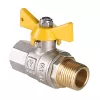 Кран шаровой газовый VALTEC 1/2" ВР-НР бабочка