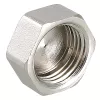 Заглушка VALTEC 3/4" ВР латунь никелированная