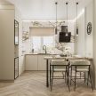 Шторы римские без карниза светло-бежевые NEODECO Шарм
