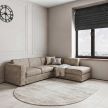 Шторы римские без карниза темно-серые NEODECO Шарм