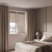 Шторы рулонные бежевые NEODECO Фаро