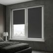Шторы рулонные блэкаут графит NEODECO Базовый