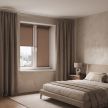 Шторы рулонные коричневые NEODECO Базовый