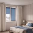 Шторы рулонные серо-голубые NEODECO Базовый