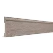 Плинтус напольный из дюрополимера DECOR-DIZAYN Серый 2400х79х13 мм
