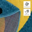 Ковер Color L565A 1,0х1,0 м голубой-желтый