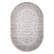 Ковер 1,5x2,3 м овал крем - светло-голубой Валенсия Делюкс F014