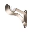 Держатель для карниза стеновой 1-рядный d19 мм Прованс никель-сатин