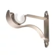 Держатель для карниза стеновой 1-рядный d19 мм Прованс никель-сатин