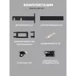 Карниз металлический 2-рядный Фрейм Хай-тек черный 3,2 м