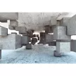 Фотообои флизелиновые 3D FUSION Бетонная комната Flizetto 400х270 см
