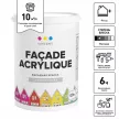 Краска фасадная акрилатная 0,9 л белая (база A) VINCENT Facade Acrylique