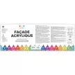 Краска фасадная акрилатная 0,9 л прозрачная (база C) VINCENT Facade Acrylique