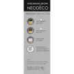 Рулонная штора тканевая NEODECO Фаро 50х220 см бежевая