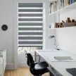 Рулонная штора День-Ночь NEODECO 60х160 см графит