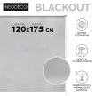 Рулонная штора светонепроницаемая NEODECO 120x175 см серая