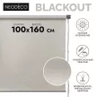 Рулонная штора светонепроницаемая NEODECO 100x160 см бежевая