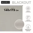 Рулонная штора светонепроницаемая NEODECO 140x175 см бежевая