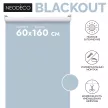 Рулонная штора светонепроницаемая NEODECO 60х160 см голубая