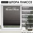 Штора плиссе NEODECO 70х170 см графит