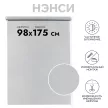 Рулонная штора тканевая Нэнси серая 98х175 см