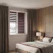 Рулонная штора день-ночь 40х160 см NEODECO на планке Базовый бордовая