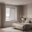 Рулонная штора день-ночь 40х160 см NEODECO на планке Базовый белая