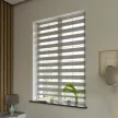 Рулонная штора день-ночь 40х160 см NEODECO Базовый серая