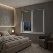 Рулонная штора блэкаут 40х155 см NEODECO Базовый светло-серая