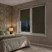 Рулонная штора блэкаут 40х155 см NEODECO Базовый зеленая