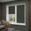 Рулонная штора блэкаут 40х155 см NEODECO Базовый зеленая