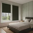 Рулонная штора блэкаут 40х155 см NEODECO Базовый зеленая