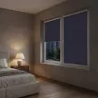 Рулонная штора блэкаут 40х155 см NEODECO Базовый синяя