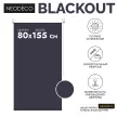 Рулонная штора блэкаут 80х155 см NEODECO Базовый синяя