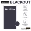 Рулонная штора блэкаут 90х155 см NEODECO Базовый синяя