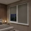 Рулонная штора блэкаут 40х155 см NEODECO Базовый коричневая