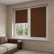 Рулонная штора блэкаут 40х155 см NEODECO Базовый терракотовая