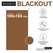 Рулонная штора блэкаут 100х155 см NEODECO Базовый терракотовая
