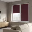 Рулонная штора блэкаут 40х155 см NEODECO Базовый бордовая