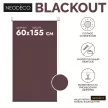 Рулонная штора блэкаут 60х155 см NEODECO Базовый бордовая