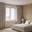 Рулонная штора день-ночь 40х160 см NEODECO на планке Модерн белая