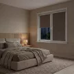 Рулонная штора блэкаут рогожка 40х160 см NEODECO Модерн темно-бежевая