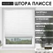 Шторы плиссе блэкаут 60х240 см NEODECO белая