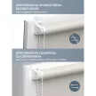 Рулонная штора светонепроницаемая 160х175 см Марбл бежевая