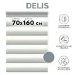 Рулонная штора день-ночь мини 70х160 см DELIS оливковая