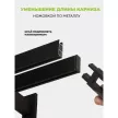Карниз металлический 2-рядный Фрейм Хай-тек черный 2 м