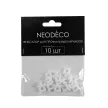 Фиксатор для 2-рядных профильных шин NEODECO белый 10 шт