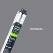 Карниз металлический 2-рядный Глайд черный 2 м
