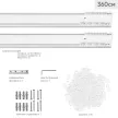 Шина потолочная Стэлс алюминиевая 2-рядная 360 см белая составная