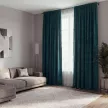 Штора Вельвет NEODECO 200х280 см зеленая
